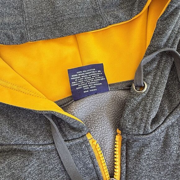 Unisex Adult Campus Heritage IOWA HAWKEYES Full-Zip Hoodie Sweatshirt Gray Sz M - Picture 10 of 11